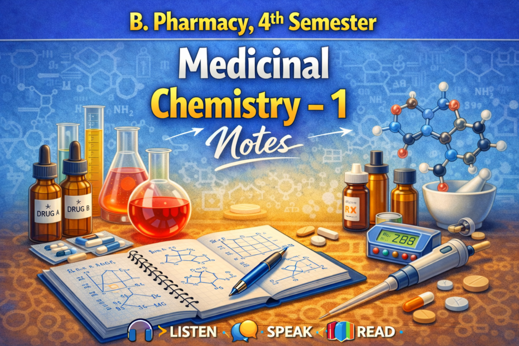 Medicinal Chemistry - 1 Notes