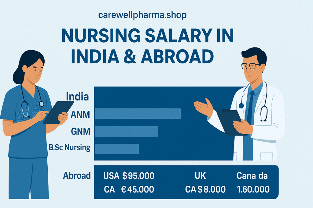 image Nursing salary in indian and abroad