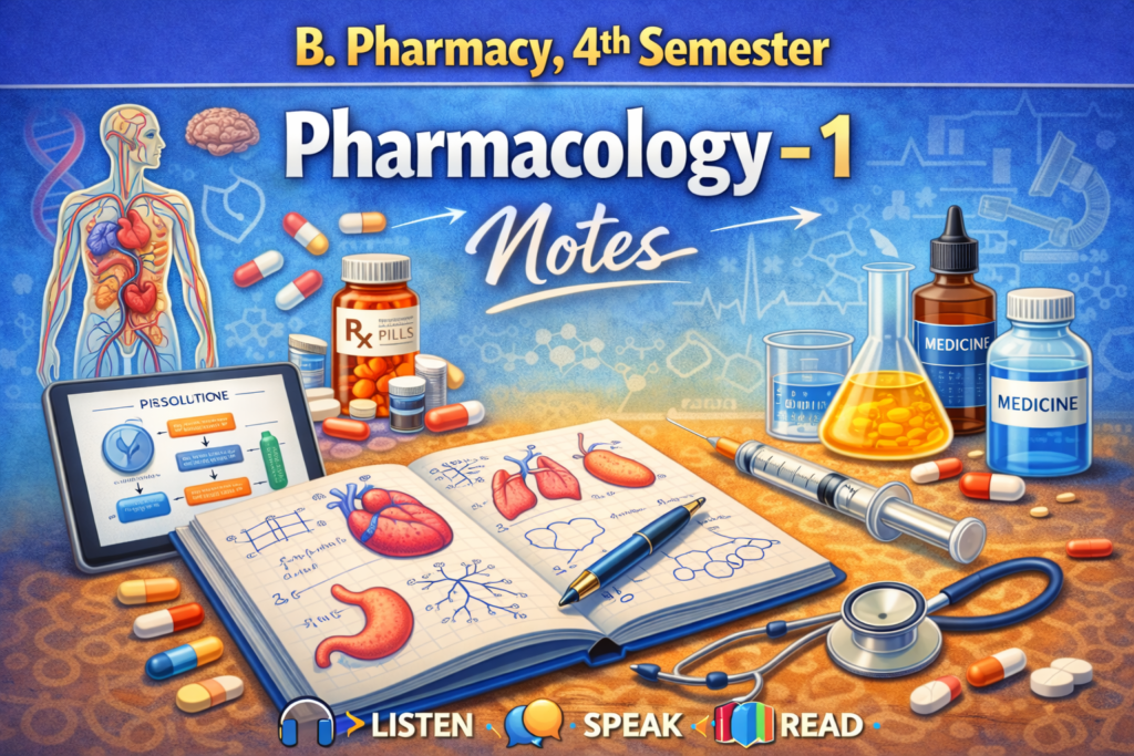 Pharmacology - 1 Notes