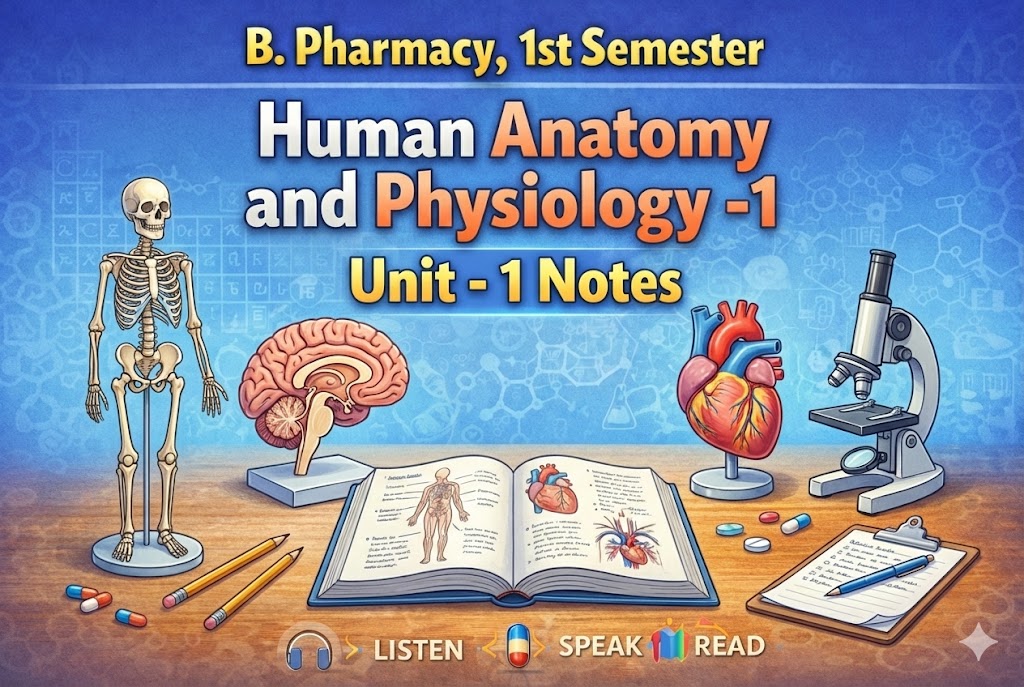 Anatomy and Physiology -1 Unit - 1 Notes
