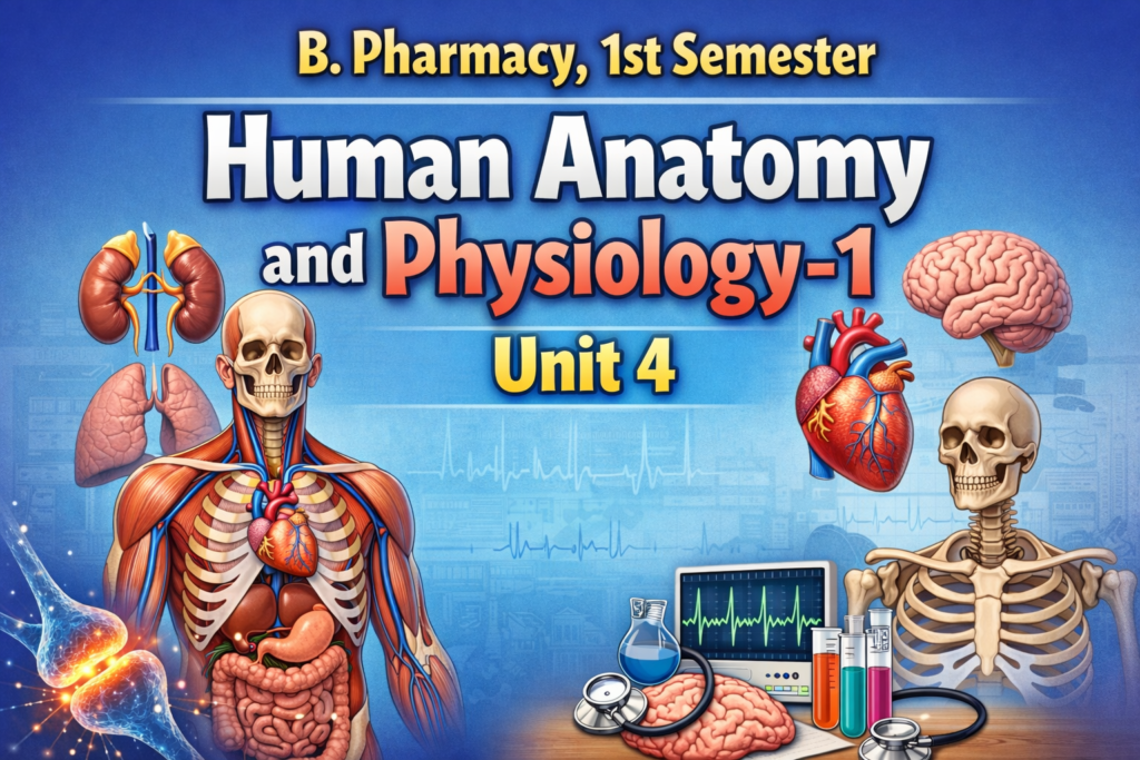 Human Anatomy and Physiology -1, Unit 4