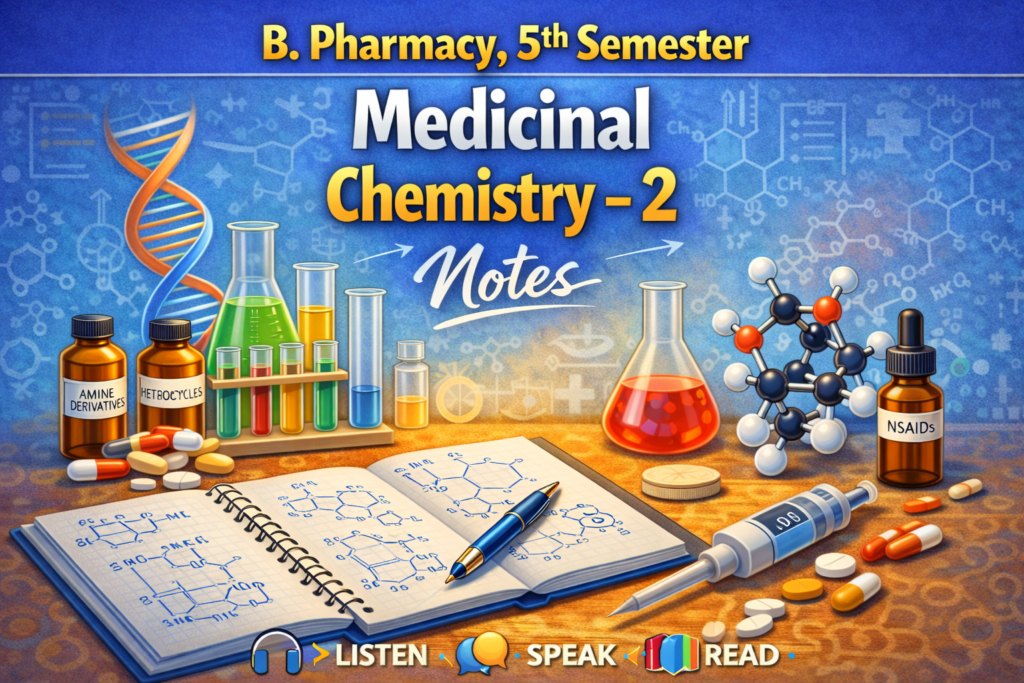 Medicinal Chemistry–II notes Medicinal Chemistry–II notes