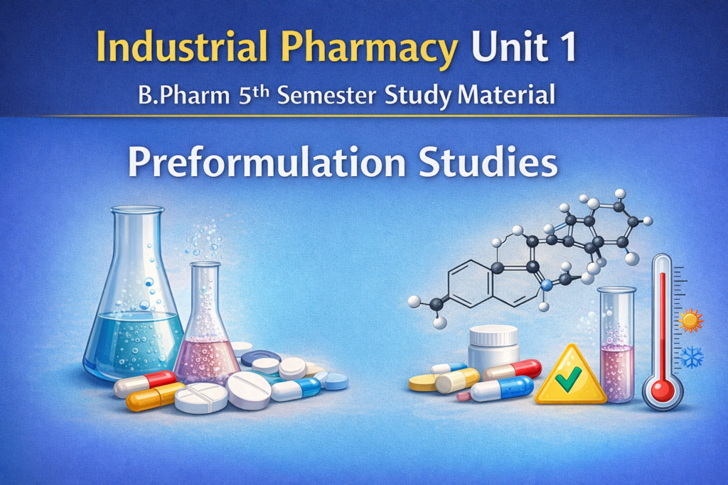 5th Semester Industrial Pharmacy Unit 1 5th Semester Industrial Pharmacy Unit 1