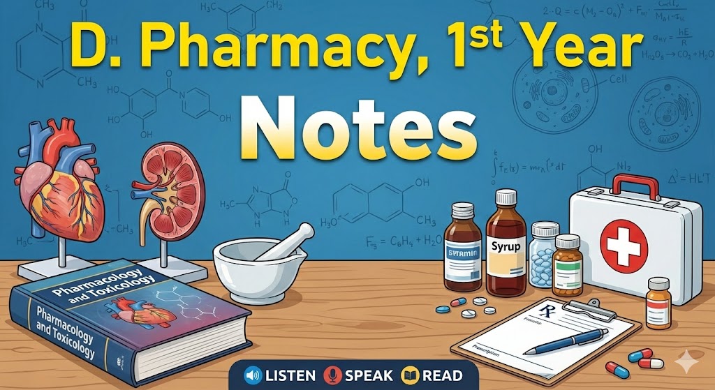 D Pharmacy 1st Year Notes