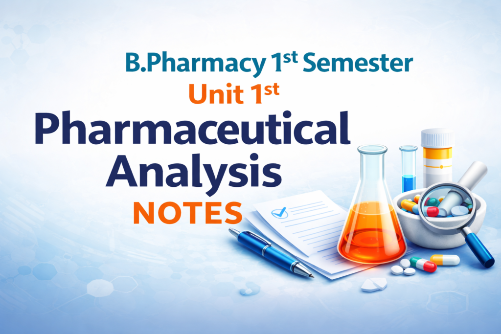 Pharmaceutical Analysis Unit 1