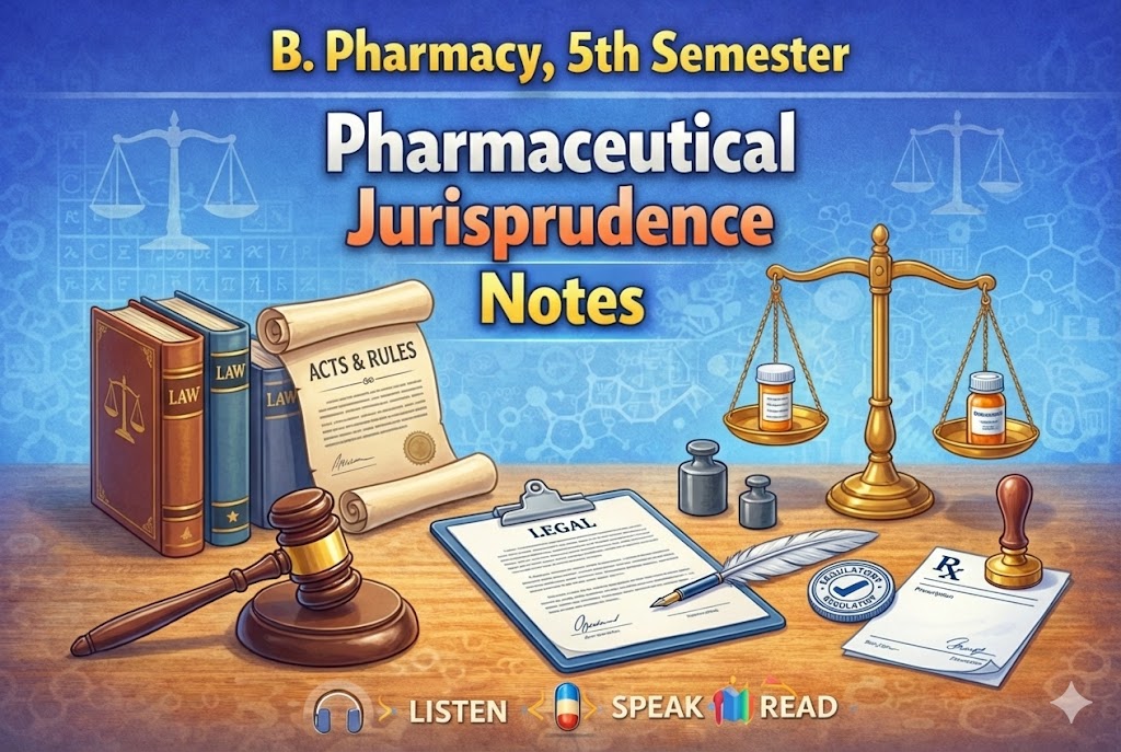 Pharmaceutical Jurisprudence Notes