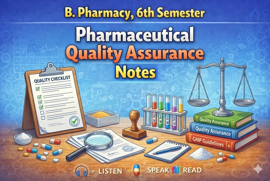  Pharmaceutical Quality Assurance Notes