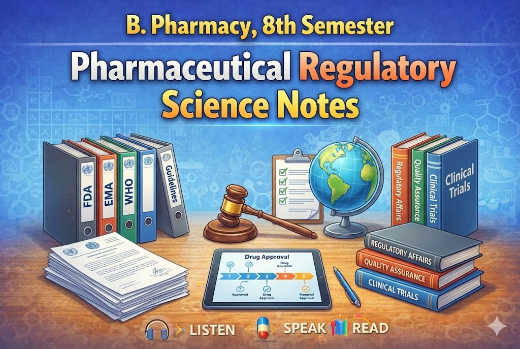  Pharmaceutical Regulatory Science Notes